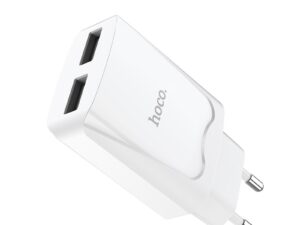 HOCO hálozati töltő C52A 2xUSB 2,1A fehér