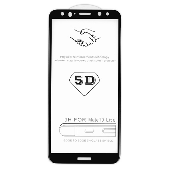 Edzet üveg Full Glue 5D - Iphone X/XS (5,8") Fekete fólia