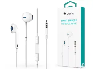 Devia Smart sztereó fülhallgató 3,5mm jack - fehér