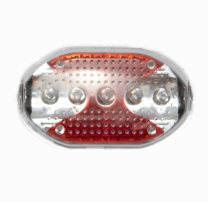 Kerekpar lampa keszlet elso hatso vizallo 5 LED es fekete SPARTAN XRH 0509 3