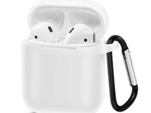 Szilikon tok AirPods fejhallgatóhoz fehér