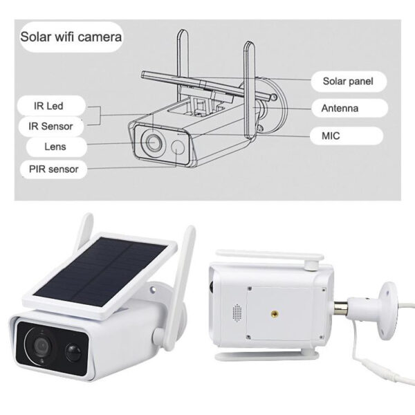 Szolár kültéri wifi-s IP kamera mobilról nézhető