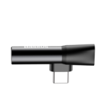 Baseus USB-C – Mini Jack 3,5 mm + USB-C audioadapter, fekete