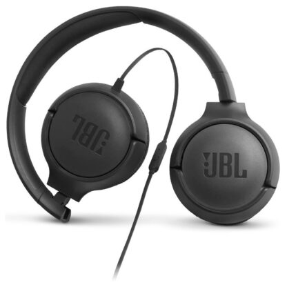 JBL T500BLK Fejhallgató, Vezetékes, Fekete