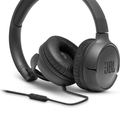 JBL T500BLK Fejhallgató, Vezetékes, Fekete