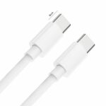 Type-C adatkábel, töltőkábel, Type-C - Type-C, USB-C, hosszított csatlakozóval 8mm