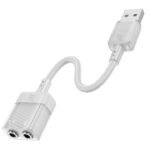 HOCO adapter AUX USB to 2x Jack 3,5 mm (female) Spirit LS37 szürke