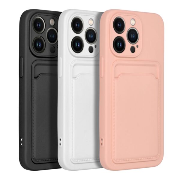 Kártyatartós tok Iphone 11 fekete