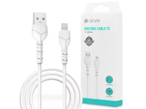 Devia Kintone Cable V2 Series 10W USB/Lightning adat-és töltőkábel 1m - fehér