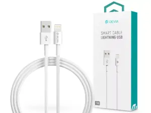 Devia Smart Series USB/Lightning töltő- és adatkábel 1m - fehér