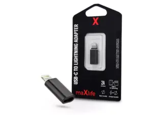 Maxlife USB-C To Lightning Adapter USB Type-C/Lightning adapter - 2A - fekete
