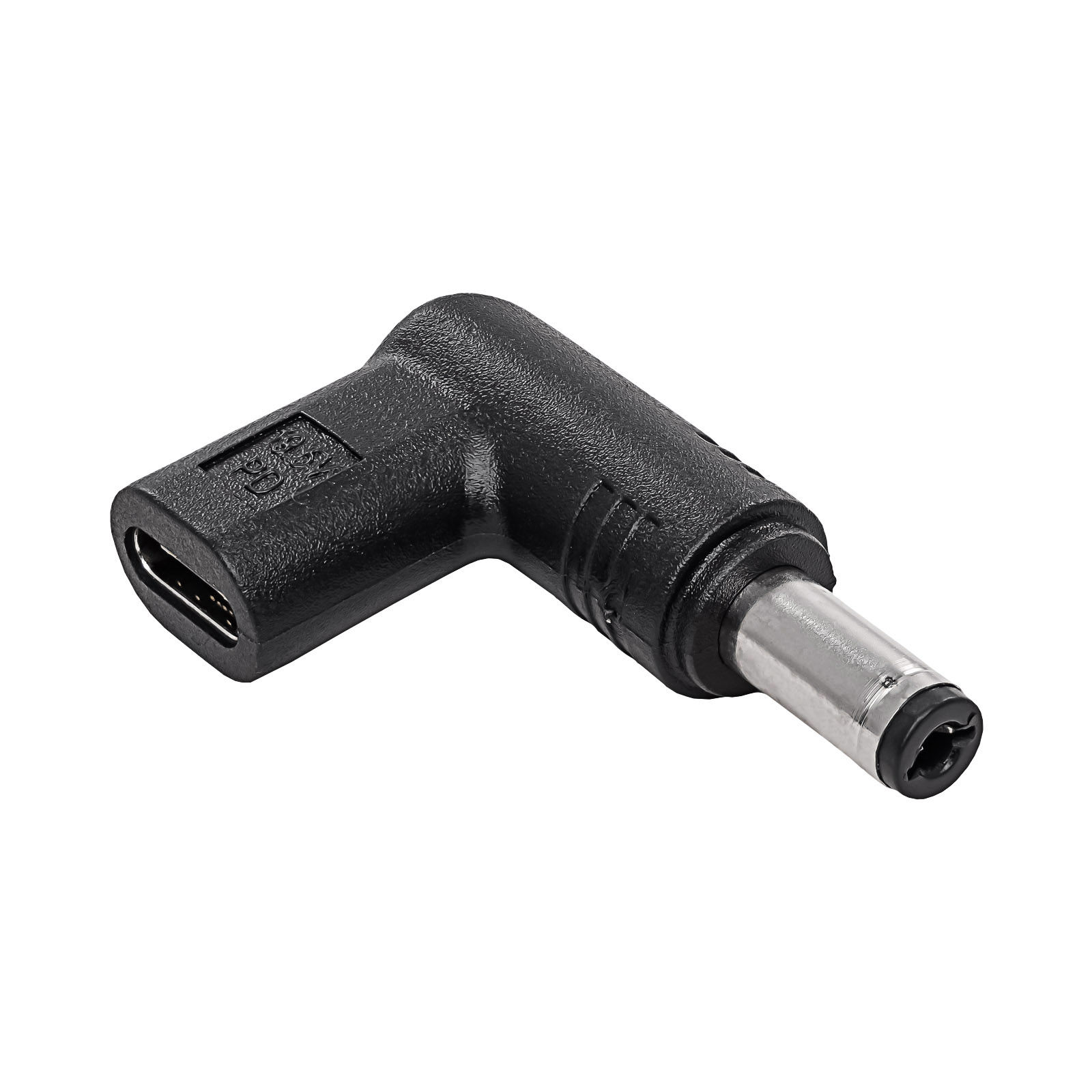 Laptop adapter USB Type-C 5,5x2,1 mm, 19.5V fekete