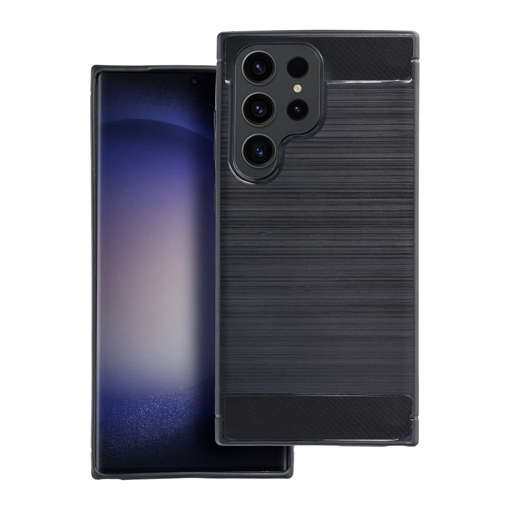 Samsung A56 5G Carbon szilikon tok fekete
