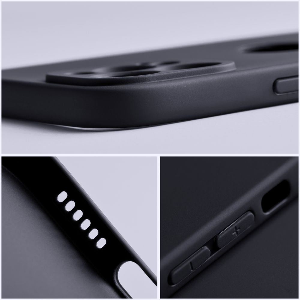 Samsung Galaxy A35 5G matt fekete szilikon tok