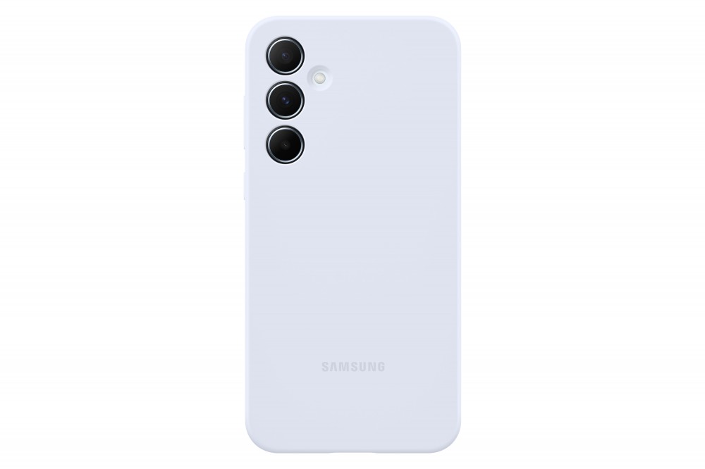 Gyári Samsung Galaxy A55 5G szilikon védőtok Világos kék