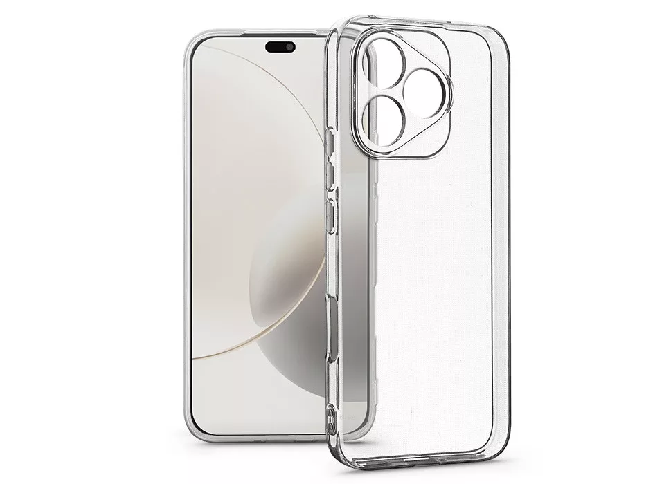 Haffner Clear Case kameravédős szilikon tok - Honor 400 Lite - átlátszó