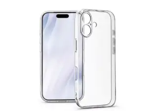 Haffner Clear Case kameravédős szilikon tok - Apple iPhone 17 - átlátszó