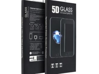 Huawei P30, 5D Full Glue hajlított tempered glass kijelzővédő üvegfólia, fekete