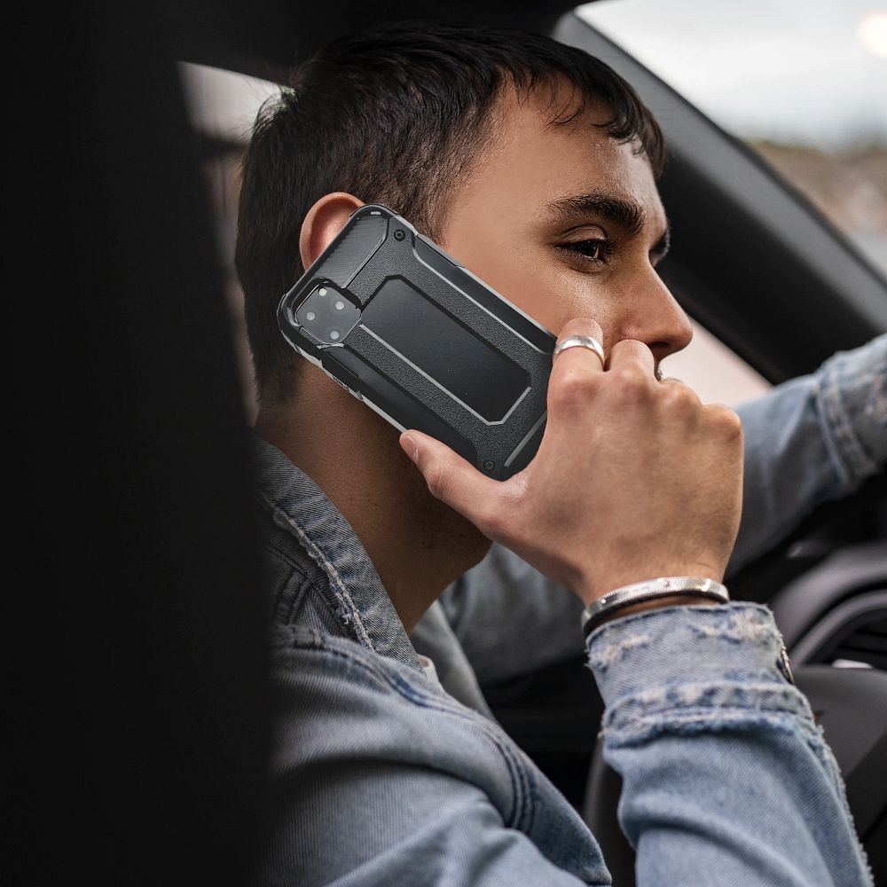 Samsung Galaxy A56 5G kompatibilis - fekete Armor ütésálló hátlap tok