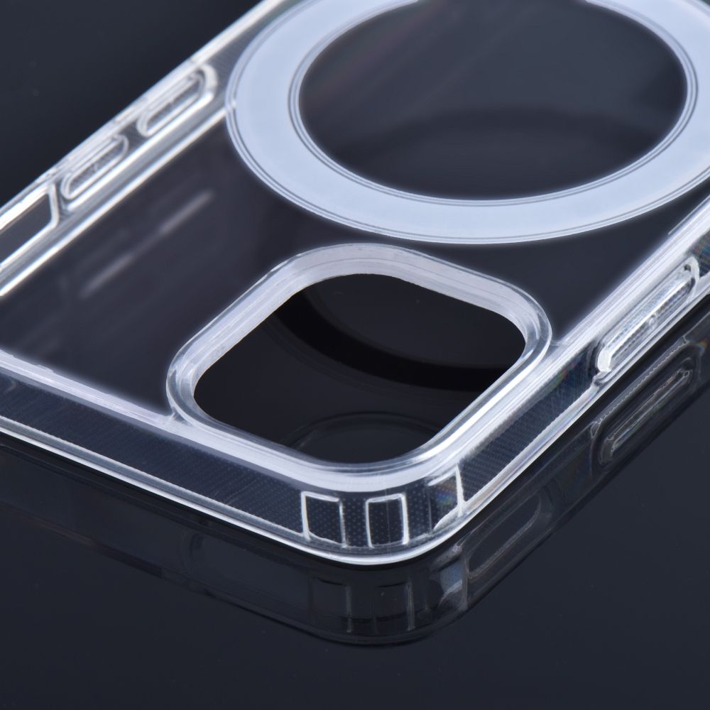 Samsung Galaxy S25 5G hátlap telefon tok, MagSafe kompatibilis, átlátszó