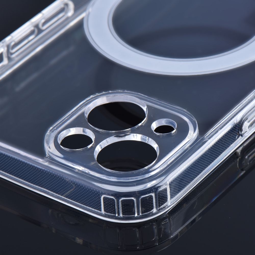 Samsung Galaxy S25 5G hátlap telefon tok, MagSafe kompatibilis, átlátszó