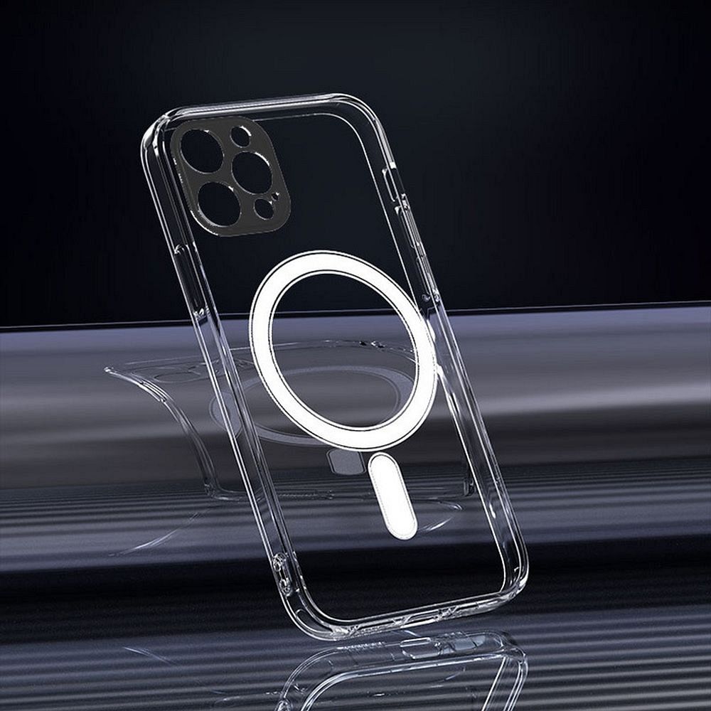 Samsung Galaxy S25 5G hátlap telefon tok, MagSafe kompatibilis, átlátszó