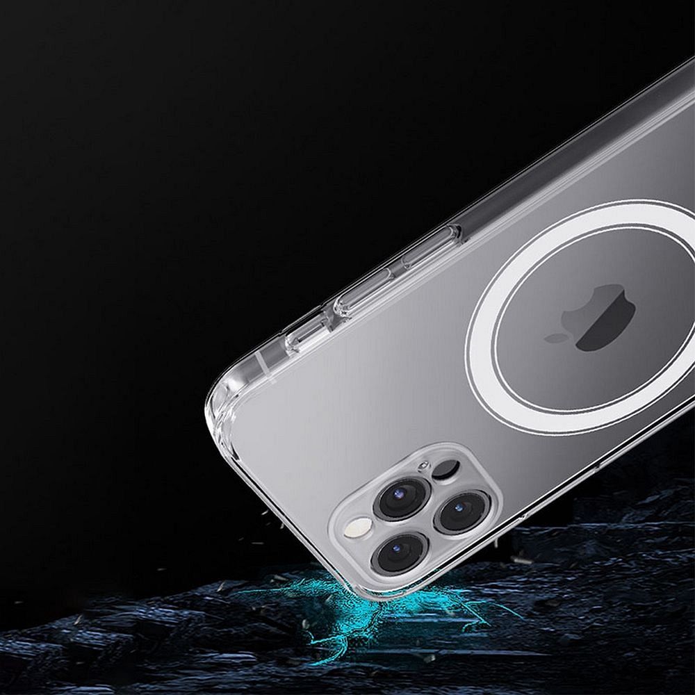 Samsung Galaxy S25 5G hátlap telefon tok, MagSafe kompatibilis, átlátszó