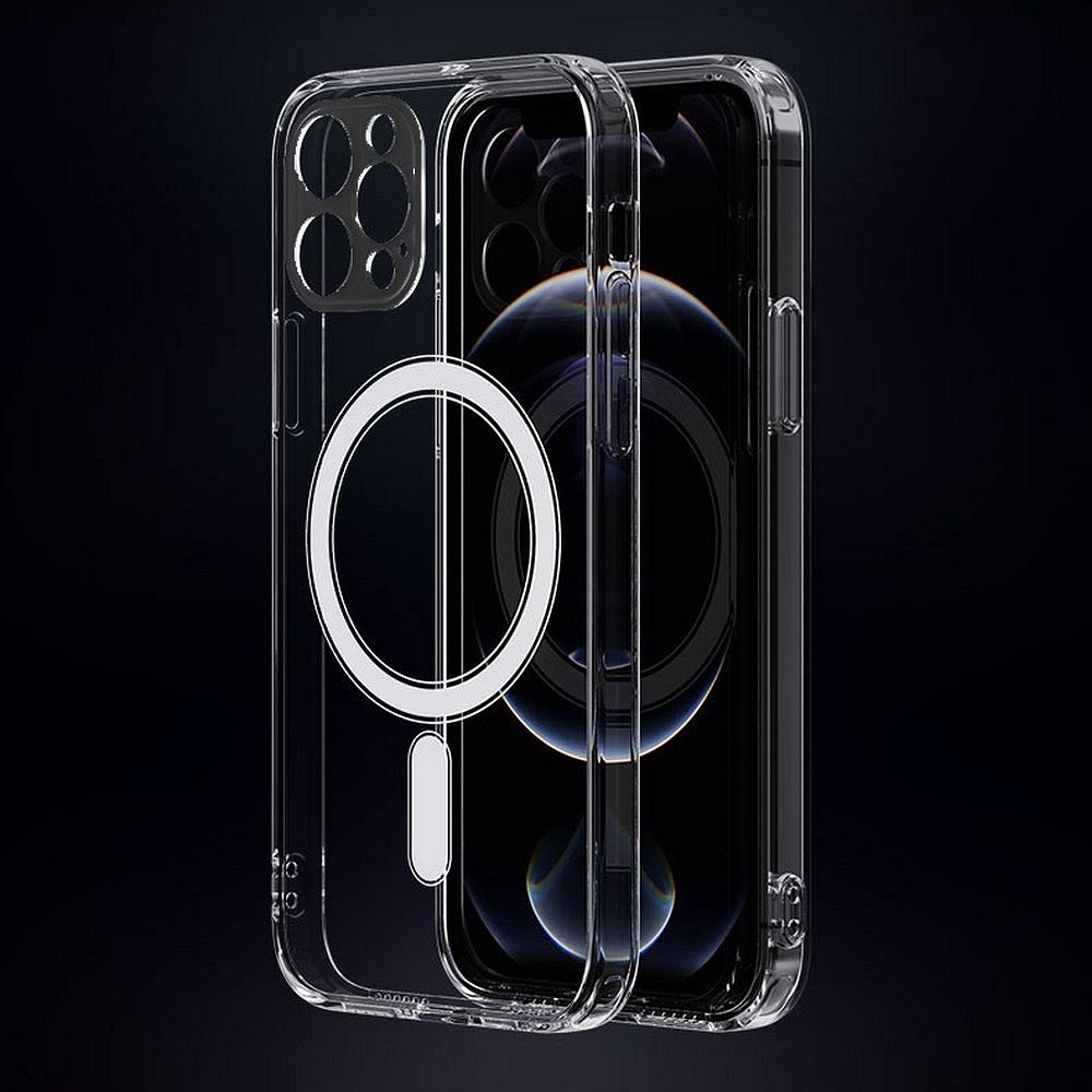 Samsung Galaxy S25 5G hátlap telefon tok, MagSafe kompatibilis, átlátszó