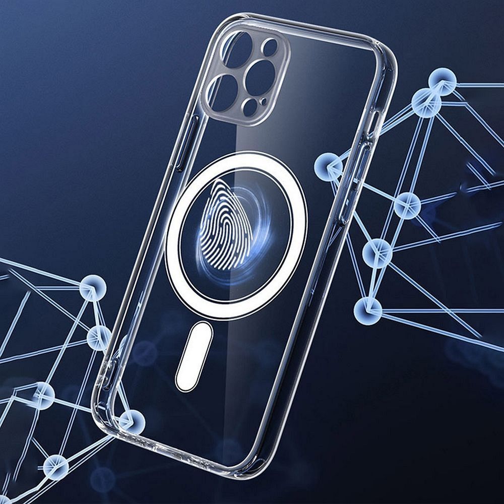 Samsung Galaxy S25 5G hátlap telefon tok, MagSafe kompatibilis, átlátszó