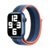 Apple Watch 41mm óraszíj, kék-naracssárga - Image 4