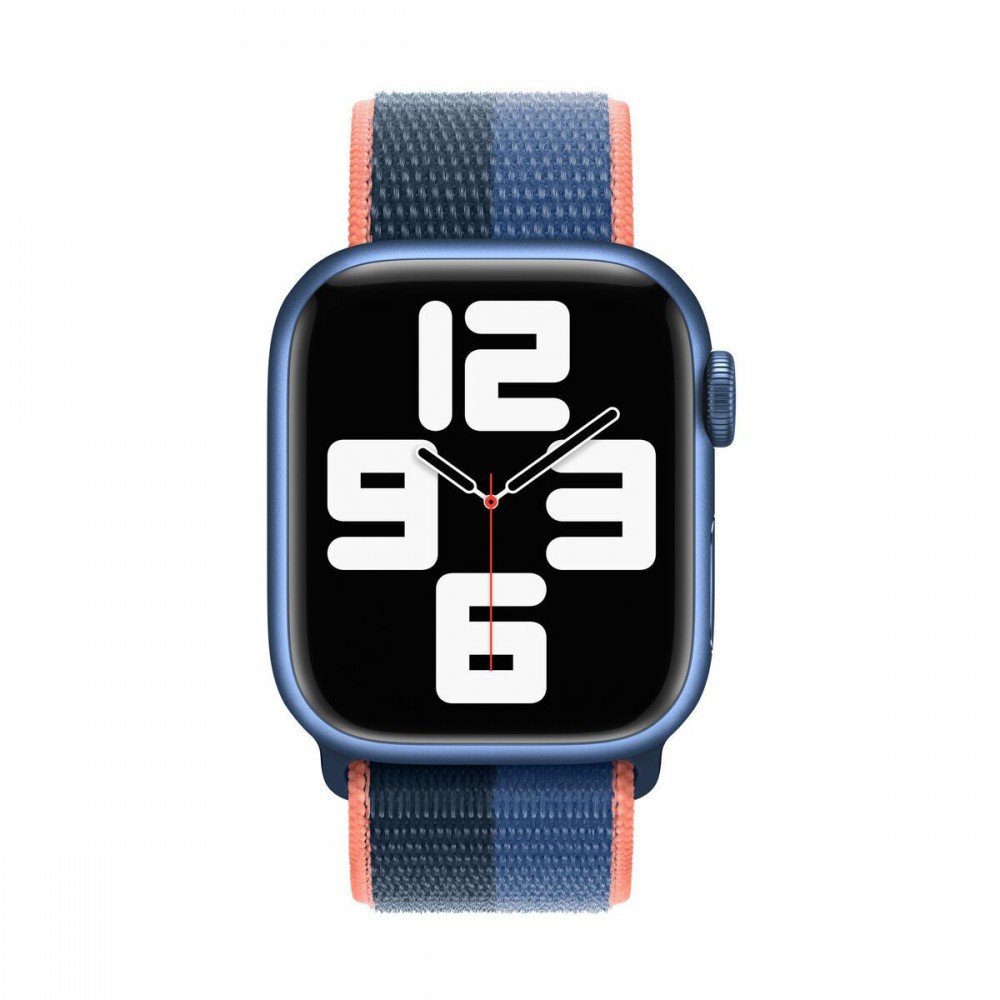 Apple Watch 41mm óraszíj, kék-naracssárga - Image 5