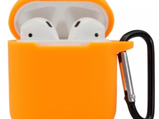 Airpods 1,2 szilikon tok, Naracssárga, 2.5mm