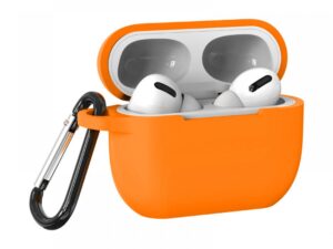Airpods Pro szilikon tok, Narancssárga, 2.5mm