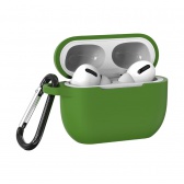 Airpods Pro szilikon tok, Sötét zöld, 2.5mm - Image 2