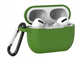 Airpods Pro szilikon tok, Sötét zöld, 2.5mm
