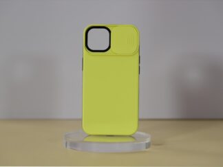 iPhone 14 Pro TPU+PC csúsz. kameravédős tok,Sárga