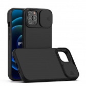 iPhone14 Plus TPU+PC csúsz. kameravédős tok,Fekete - Image 7