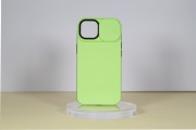 iPhone14 Plus TPU+PC csúsz. kameravédős tok,Zöld - Image 2