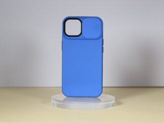 iPhone14 Pro Max TPU+PC csúsz. kamerav. tok,S.kék