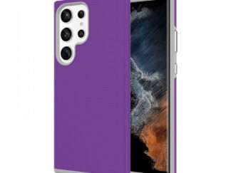 Samsung S23 Ultra TPU+PC ütésálló tok,Lila