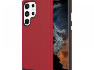Samsung S23 Ultra TPU+PC ütésálló tok,Piros