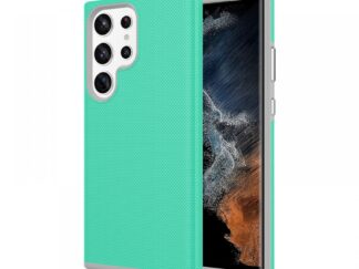 Samsung S23 Ultra TPU+PC ütésálló tok,Türkiz