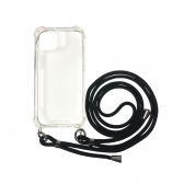 iPhone 14 Pro TPU+PC Átlát.tok,Fekete zsinórral - Image 2