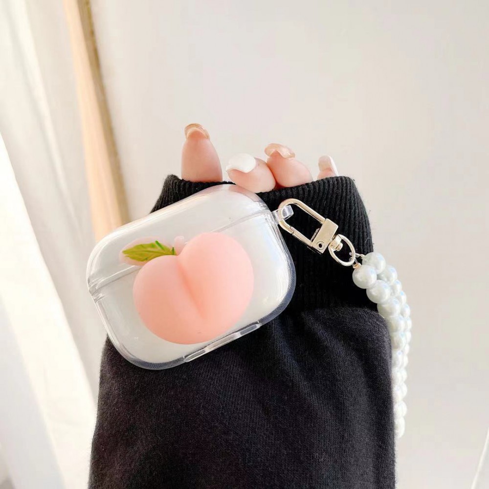 Airpods Pro szilikon tok, Barack - Image 3