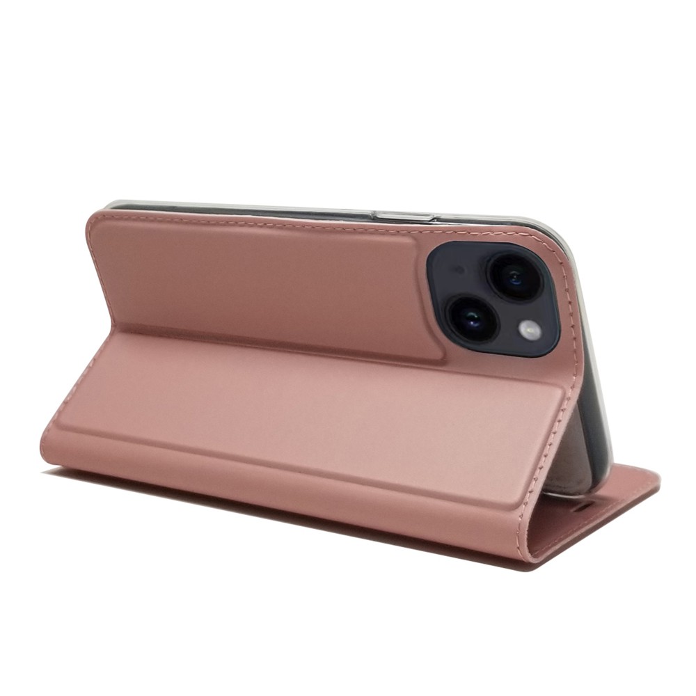 iPhone 15 oldalra nyíló tok,Rosegold - Image 3