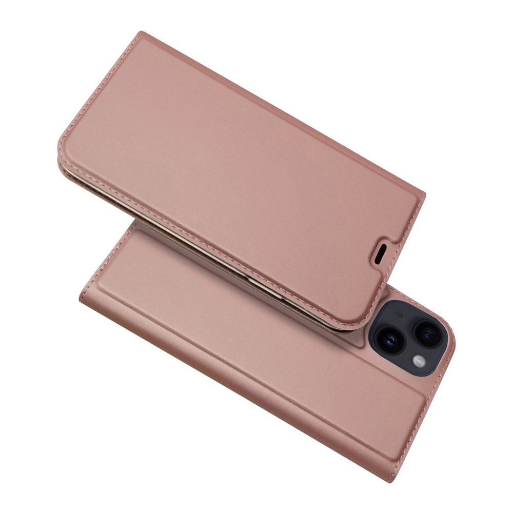 iPhone 15 oldalra nyíló tok,Rosegold - Image 5