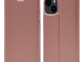 iPhone 15 Pro Max oldalra nyíló tok,Rosegold