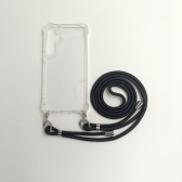 Sam S24 Plus TPU+PC Átlát.tok,Fekete zsinórral - Image 2