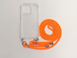 iPhone 15 Plus TPU+PC Átlát.tok,Narancssár. Zsinórral