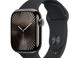 Apple Watch S10 Cellular 42mm szürke titántok, fekete sport M/L